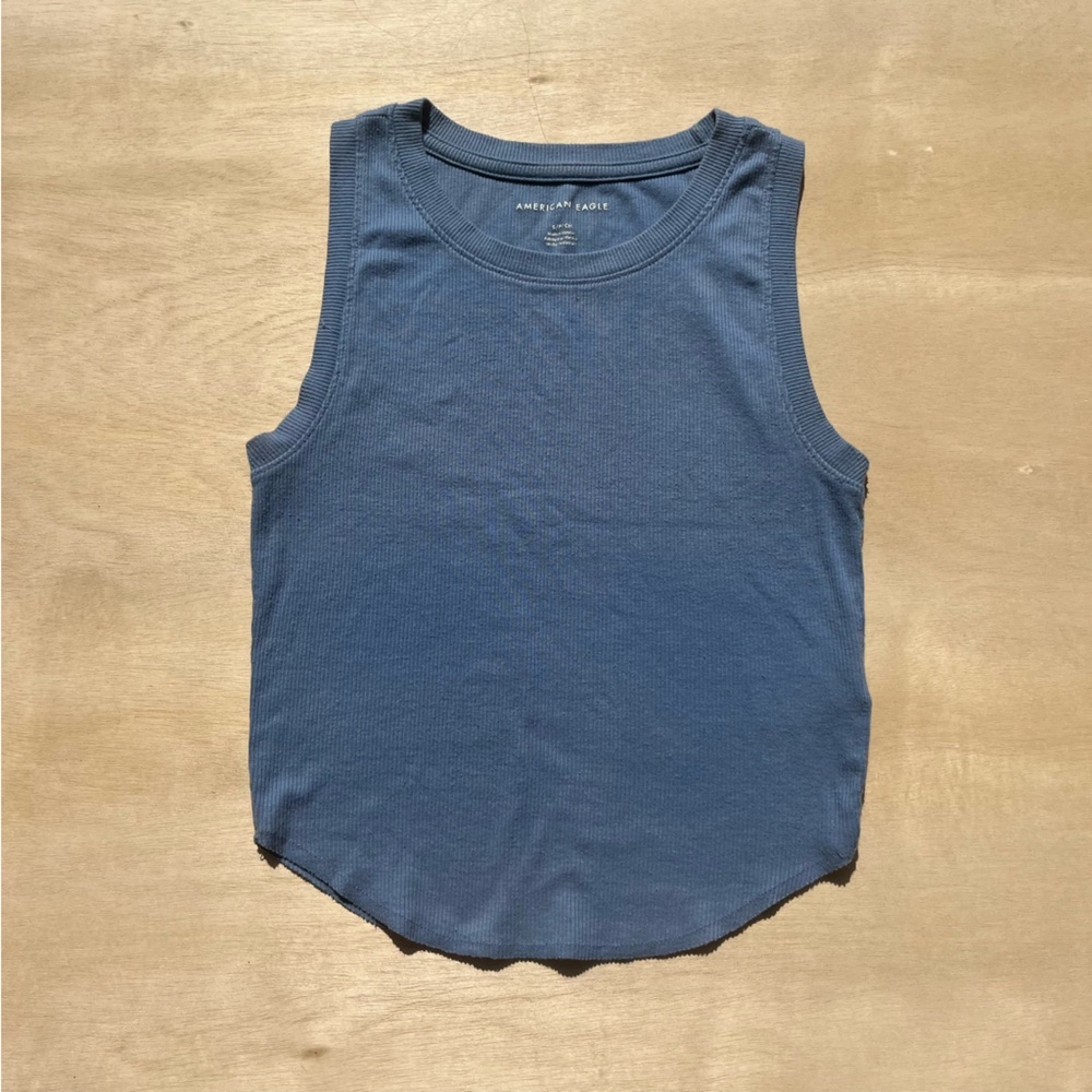 American Eagle Blue Tank Top Size Small Summer Top Casual Party Going Out Beach